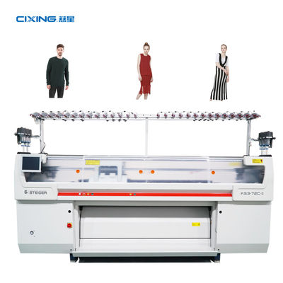 calidad  CIXING flat flat knitting machine and industrial sweater knitting machine sale with 72 inch fábrica